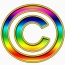 multicolored copyright 2